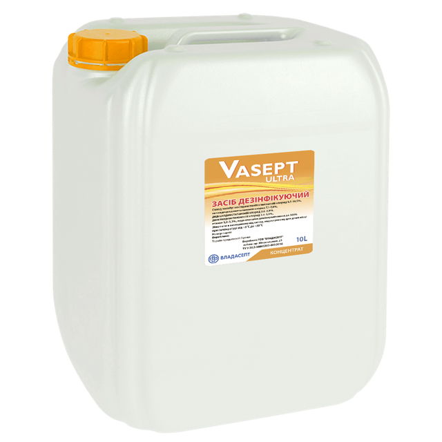 Засіб дезінфікуючий «VASEPT ultra», каністра, 10000 мл